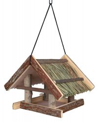 Natural Living krmítko závěsné se střechou z trávy 25x25x25c