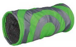 Nylonový tunel pro malá zvířata 15 x 35 cm šedo/zelený