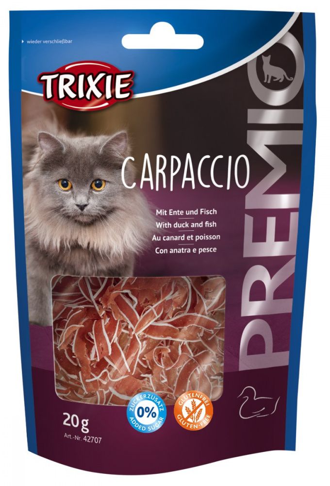 Premio CARPACCIO s kachnou a rybou 20 g TRIXIE
