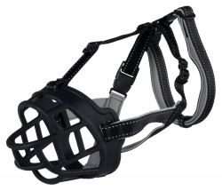 FLEX náhubek M: 25 cm / hlava max.19 cm, guma/nylon/neopren, černá