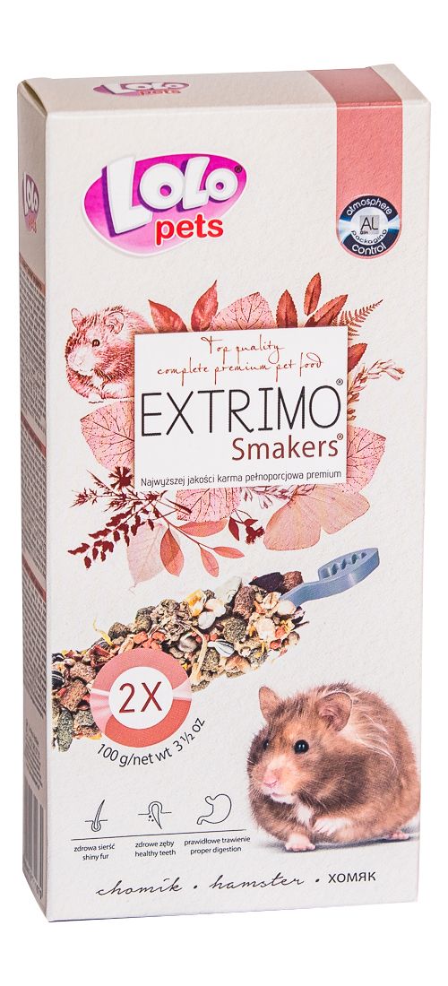 EXTRIMO SMAKERS tyčinky pro křečky 2ks/100 g LOLO