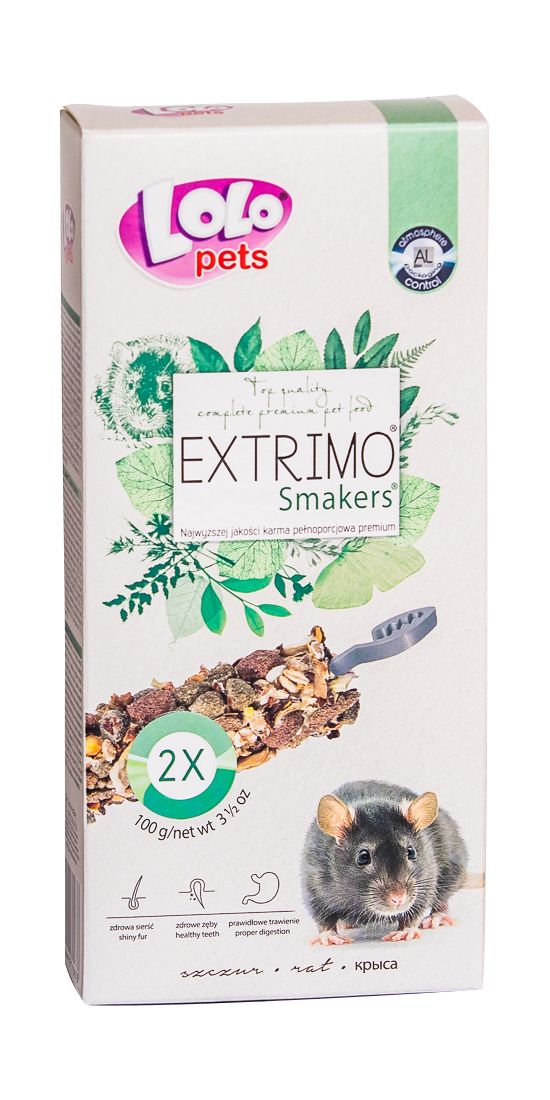 EXTRIMO SMAKERS tyčinky pro potkany 2ks/100 g LOLO