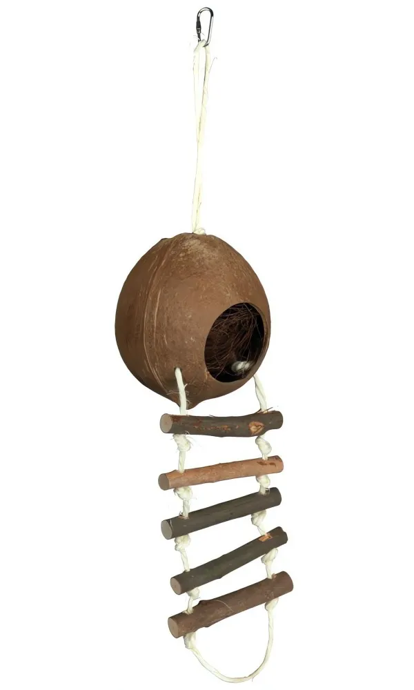 Kokosový domek pro křečky s žebříkem 13 x 56 cm TRIXIE