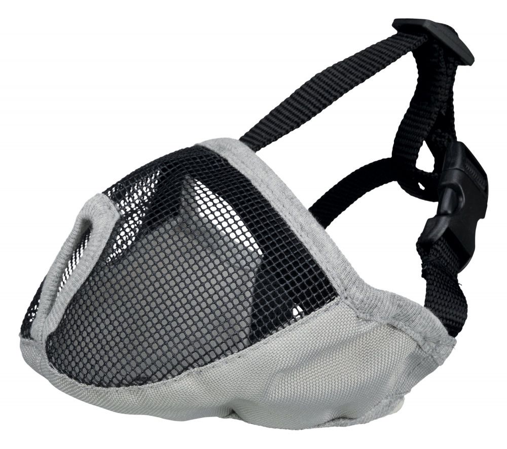 Náhubek pro krátkonosá plemena, polyester S-M, 31cm, šedý TRIXIE