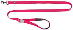 Neonové vodítko se svítící karabinou S-L 1,2-1,8m/25mm růžov TRIXIE