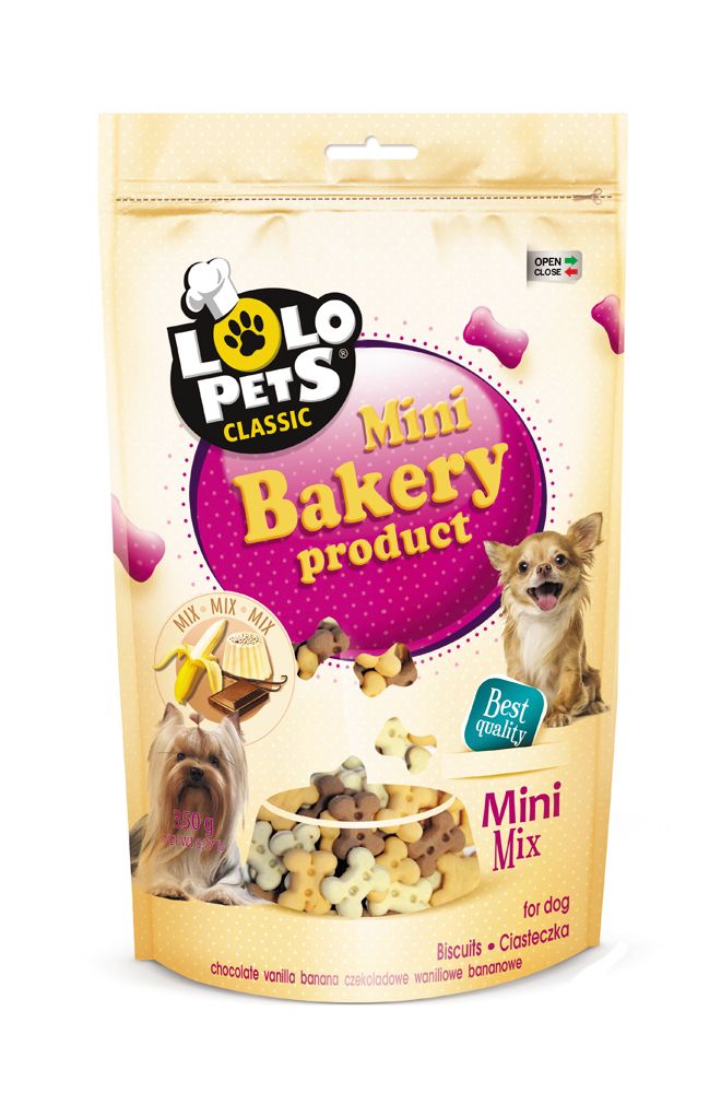 Sušenky KOSTIČKY MIX velikost MINI pro psy 350 g LOLO