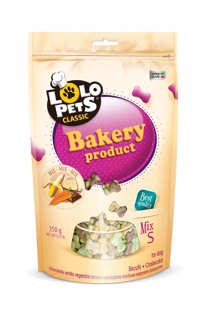 Sušenky KOSTIČKY MIX velikost S pro psy 350 g LOLO