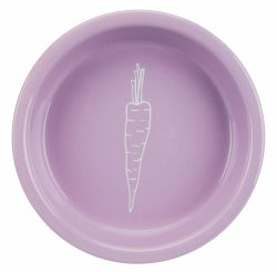 Keramická miska s motivem mrkve pro králíky 200 ml/14 cm