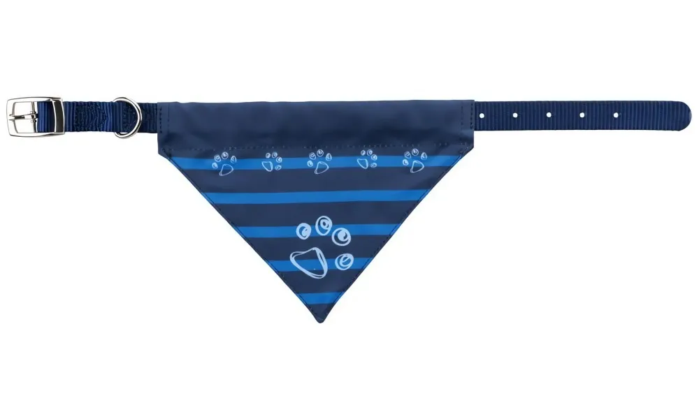 Nylonový obojek se šátkem XS-S 25-31 cm/15 mm modrý indigo TRIXIE