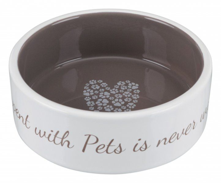 Pet´s home keramická miska 0,3l/12 cm krémovo/hnědošedá TRIXIE