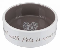 Pet´s home keramická miska 0,8l/16 cm krémovo/hnědošedá