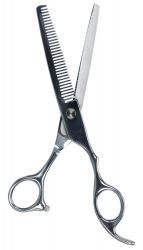 Profesionální efilační nůžky, s nastavit. šroubem 18 cm