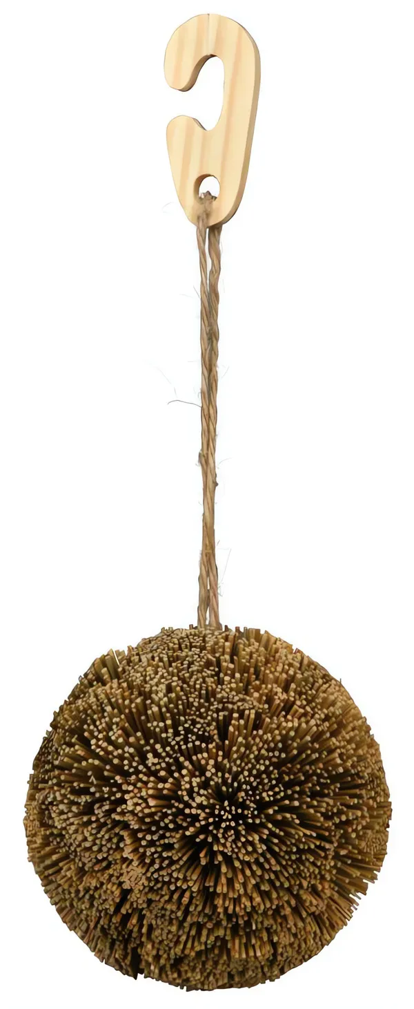 Závěsný míček ke hlodání, mořsská tráva -100%přírodní, 10cm TRIXIE