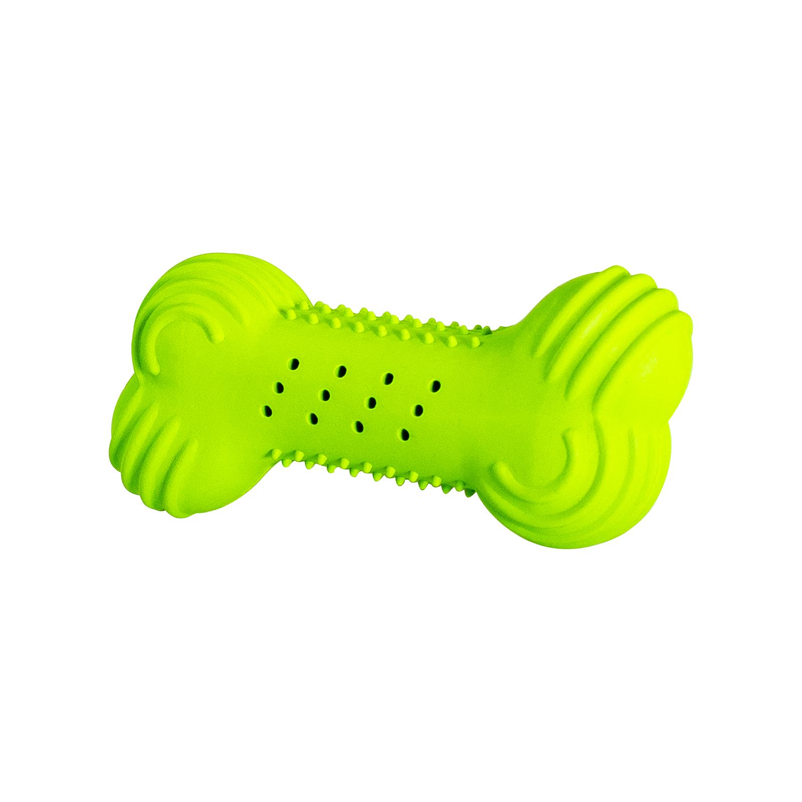 Chrastící kost přírodní guma 11 cm HipHop HipHop Dog