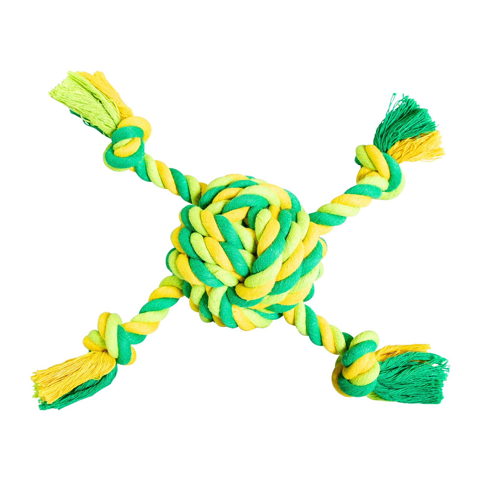 Míč se 4 rameny HipHop bavlněný 29 cm / 255 g limetková, zelená HipHop Dog