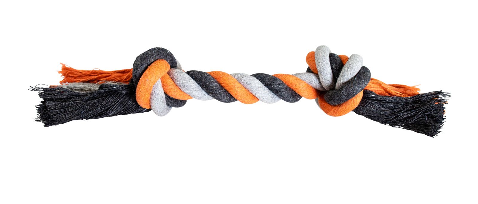 Uzel HipHop bavlněný 2 knoty 20 cm / 55 g šedá, tm.šedá, oranžová
