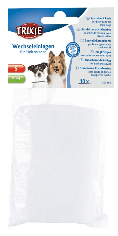 Absorpční vložky do břišního pásu pro psa samce S, S-M, 10ks TRIXIE