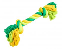 Uzel HipHop bavlněný 2 knoty 41 cm / 460 g limetková, zelená HipHop Dog