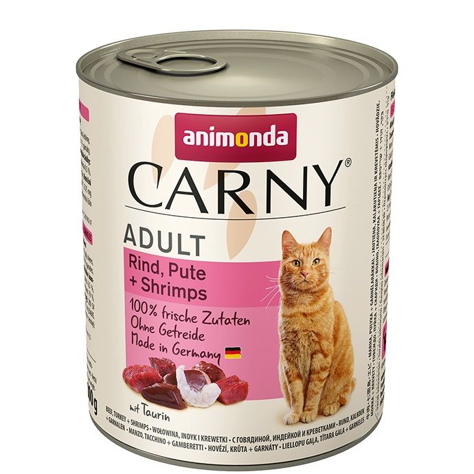ANIMONDA konzerva CARNY Adult - hovězí, krůta, ráčci 800g