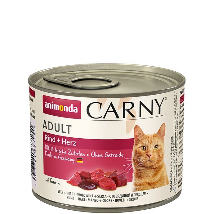 ANIMONDA konzerva CARNY Adult- hovězí, srdce 200g