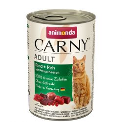 ANIMONDA konzerva CARNY Adult - hovězí, srnčí,brusinky 400g