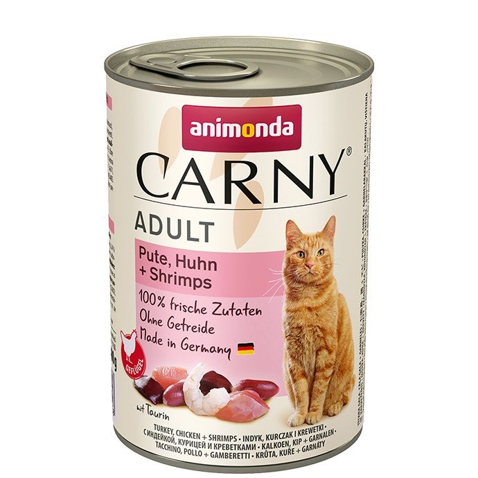 ANIMONDA konzerva CARNY Adult - krůta, kuře+ráčci 400g