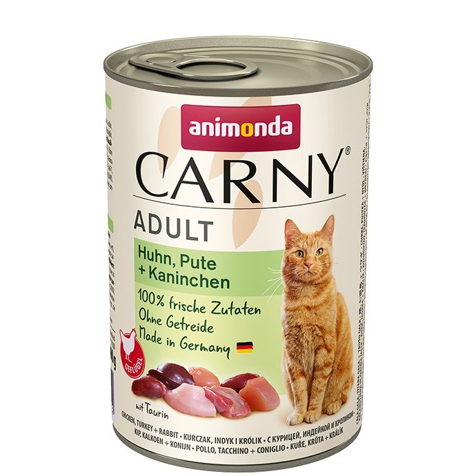 ANIMONDA konzerva CARNY Adult - kuře, krůta+králík 400g