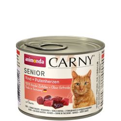 ANIMONDA konzerva CARNY Senior - hovězí, krůtí srdce 200g
