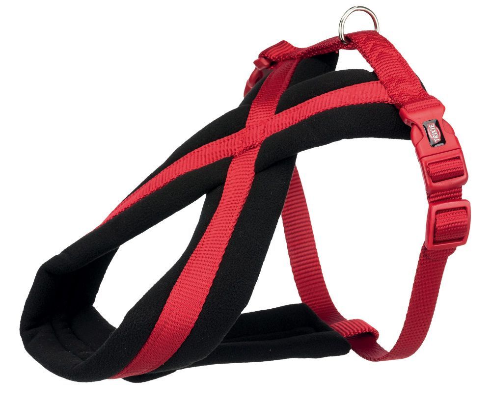 Nylonový postroj PREMIUM podšitý 30-40cm/15mm (XS-S), - červená TRIXIE