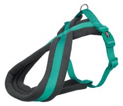 Nylonový postroj PREMIUM podšitý 40-60cm/20mm (S-M),  - oceán