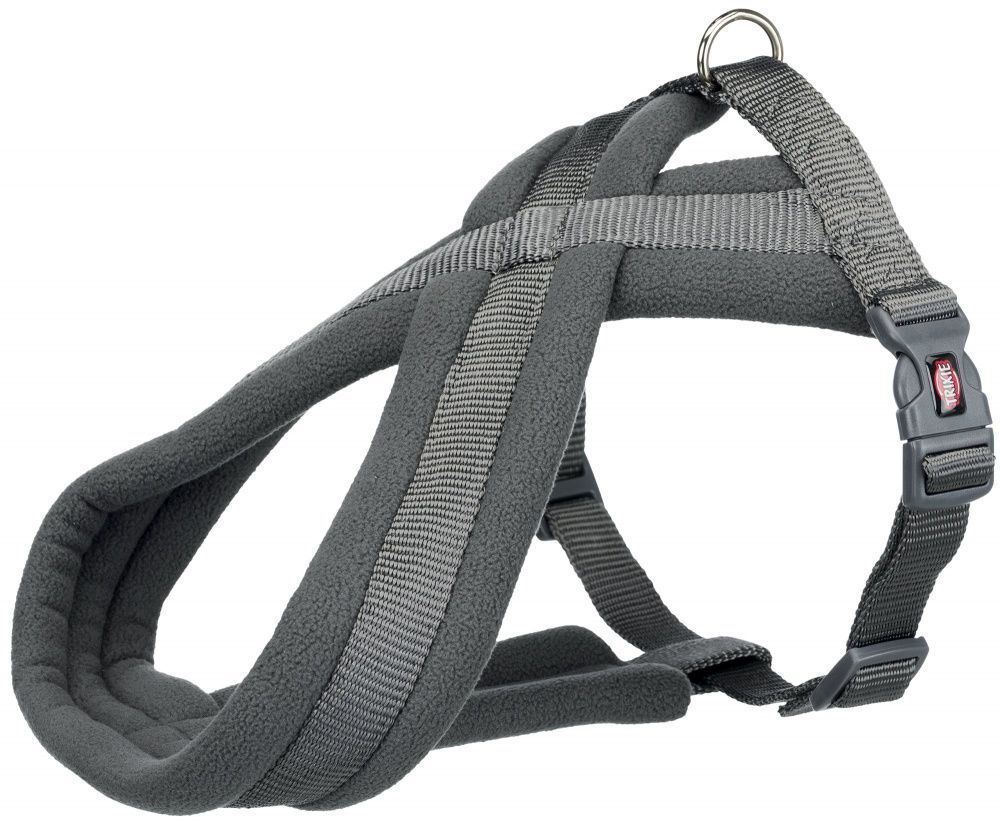 Nylonový postroj PREMIUM podšitý 60-90cm/25mm (L), - grafit TRIXIE