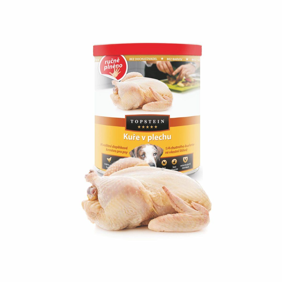 Topstein Kuře v plechu 800g