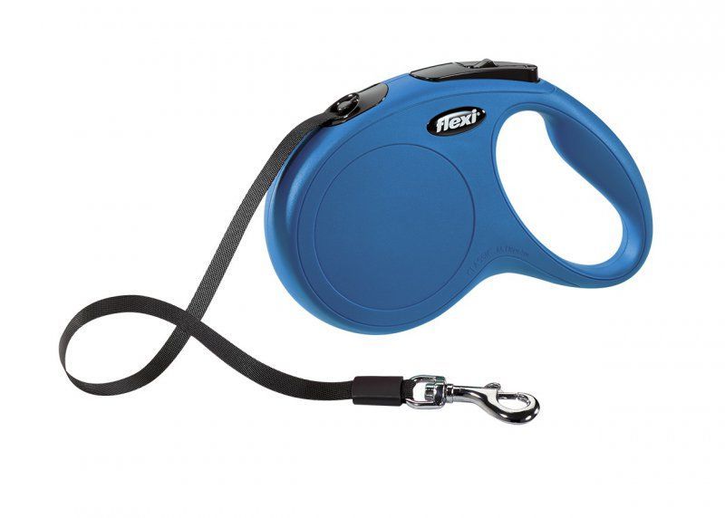 Flexi New Classic M pásek 5 m, max. 25 kg, - modrá