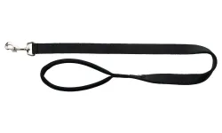 Vodítko PREMIUM s vyplněnou rukojetí 1m/20mm (M-L), - černá TRIXIE