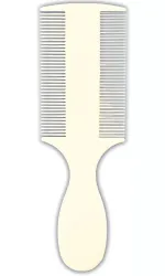 Hřeben plastový velmi jemný na blechy a prach,rukojeť 14 cm