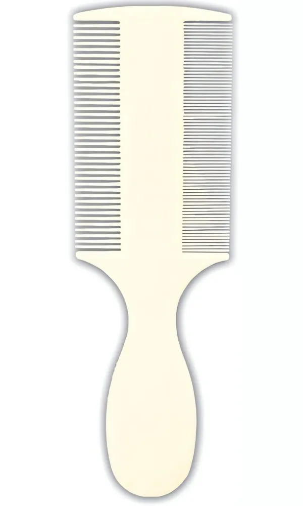 Hřeben plastový velmi jemný na blechy a prach,rukojeť 14 cm TRIXIE