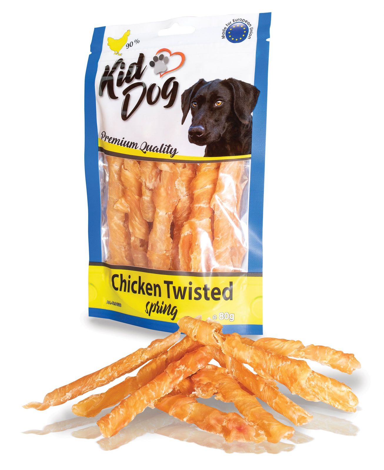 KIDDOG Kuřecí prsa ve spirále 80g