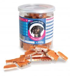 KIDDOG lososové masíčko v kostičce PREMIUM QUALITY 200g dóza