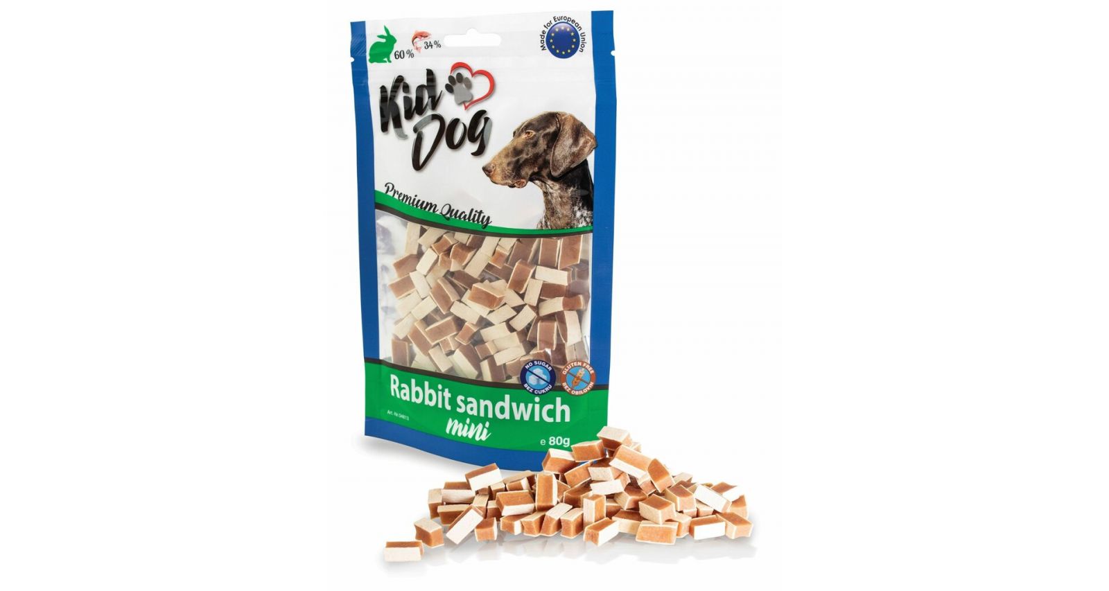 KIDDOG MINI králičí sendvič 80 g