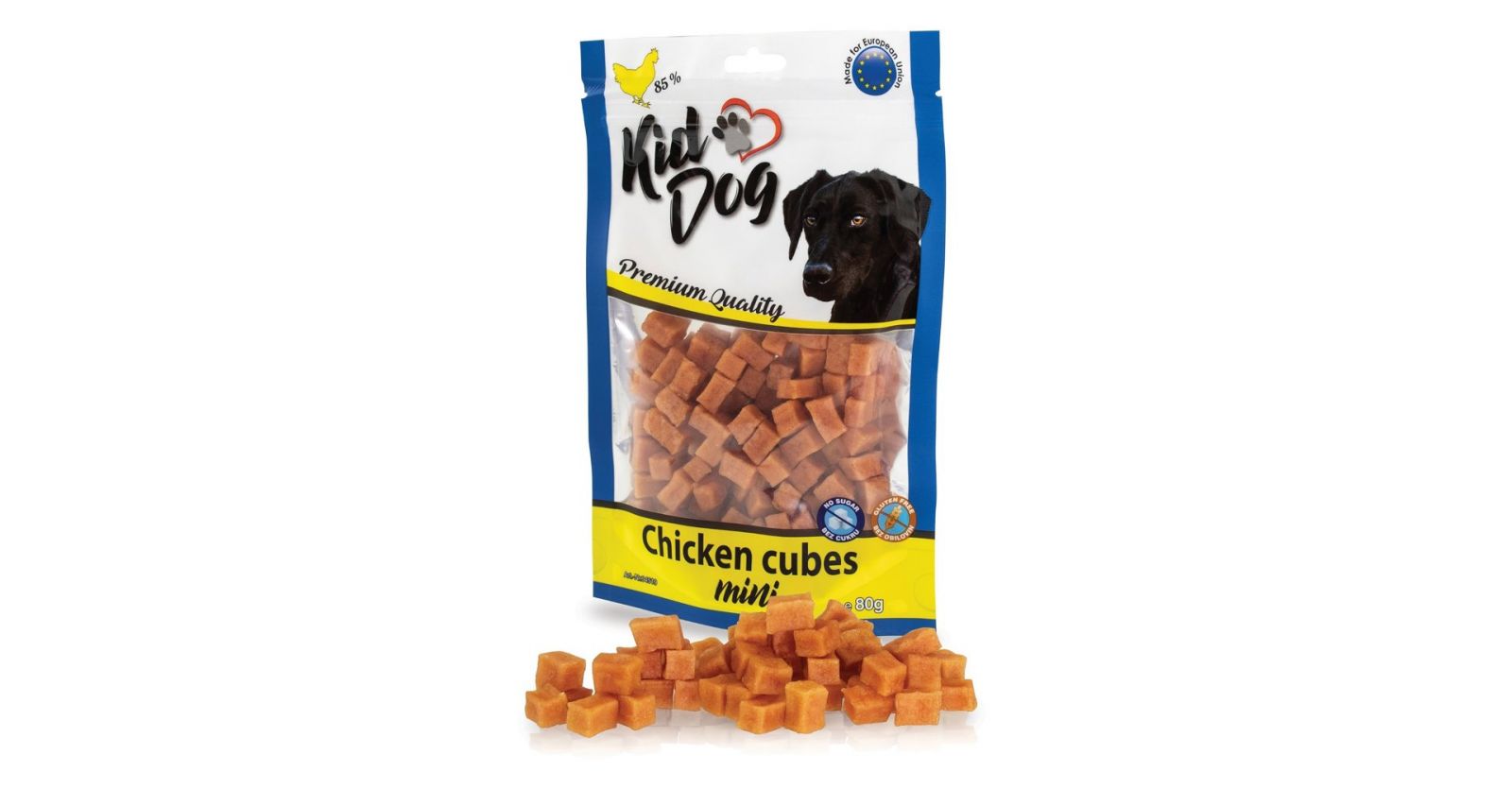 KIDDOG MINI kuřecí kostičky 80 g