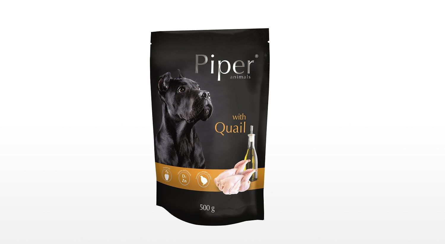 PIPER s křepelkou, kapsička pro psy 500g