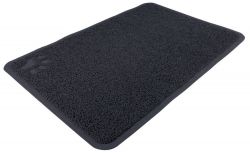 PVC předložka s tlapkou, šedá k WC 40 x 60 cm