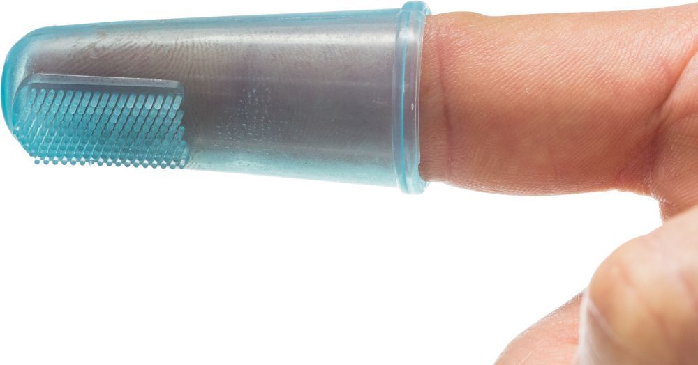 Sada silikonových zubních kartáčků na prst, 6cm, 2ks TRIXIE