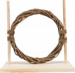 Agility set pro hlodavce - překážka, kruh, dřevo/proutí, 28 × 26 × 12 cm TRIXIE