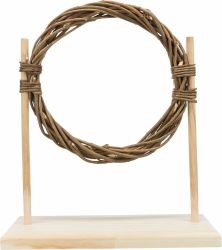 Agility set pro hlodavce - překážka, kruh, dřevo/proutí, 28 × 26 × 12 cm TRIXIE
