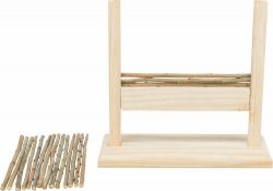 Agility set pro hlodavce - překážka, kruh, dřevo/proutí, 28 × 26 × 12 cm TRIXIE