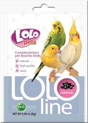 LOLOLINE CHARCOAL - dřevěné uhlí pro ptáky 10 g