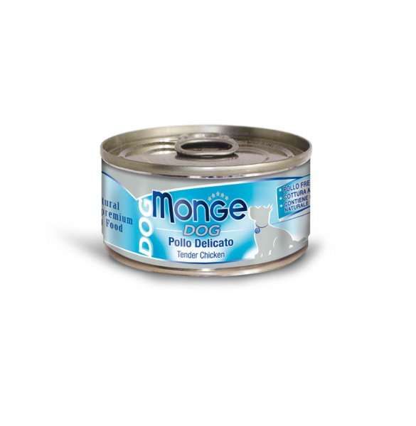 MONGE DOG NATURAL křehké kuřecí maso pro psy 95 g