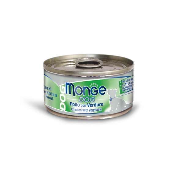 MONGE DOG NATURAL kuřecí maso se zeleninou pro psy 95 g