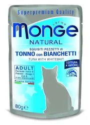 MONGE NATURAL kapsička tuňák v želé se sleděm pro kočky 80 g MONGE NATURAL kapsička tuňák v želé se sleděm pro kočky 80 g